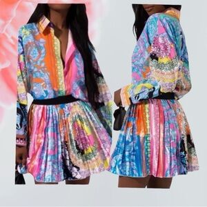 Baroque Paisley Scarf Floral Top Blouse “INSPIRED” by Versace